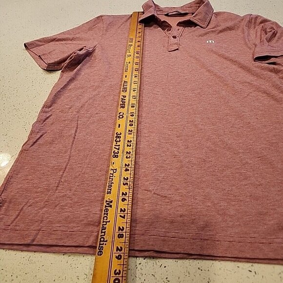 Travis Mathew Polo Shirt Red Large  The Legacy Rolf Benirschke Invitational - Picture 5 of 7